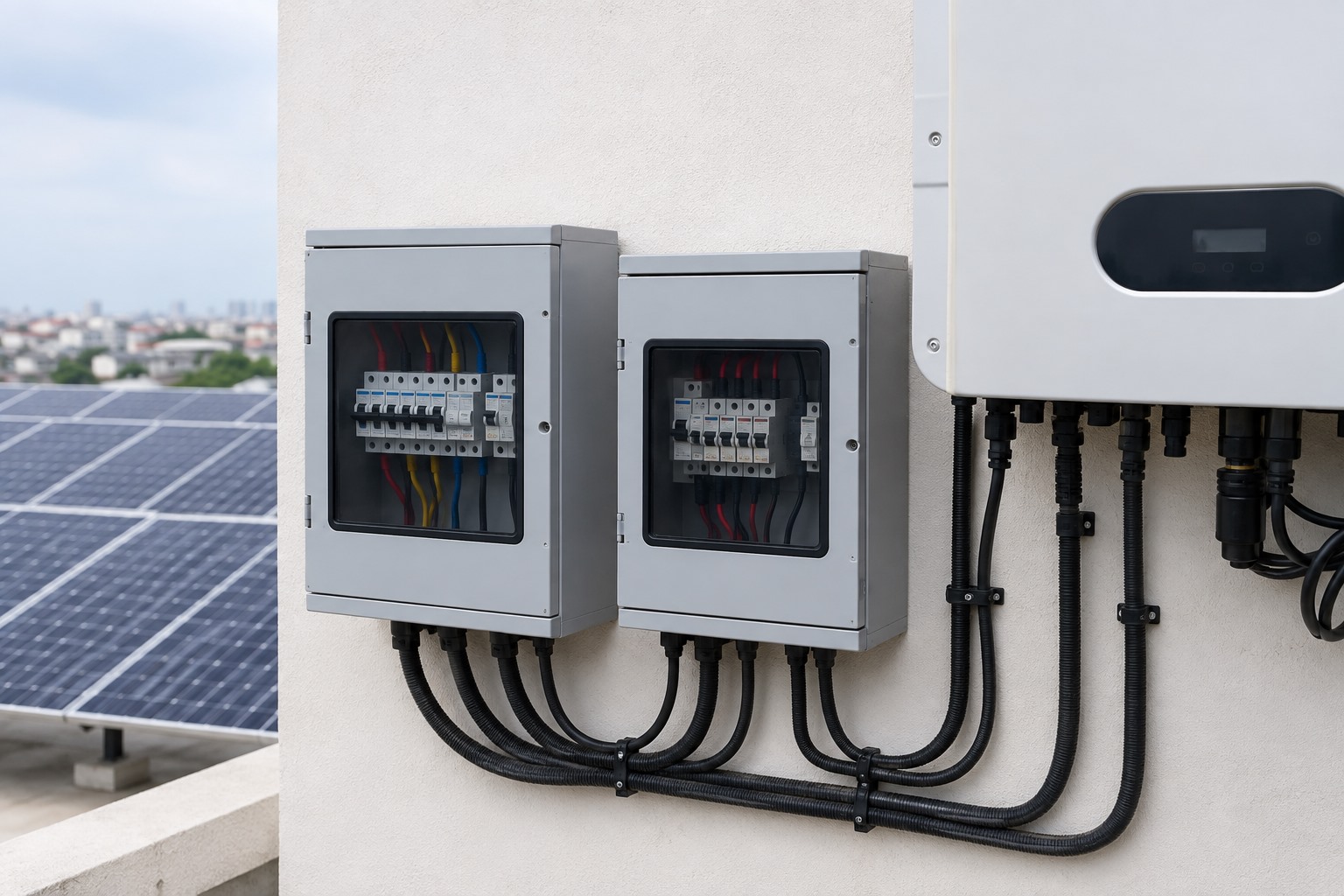 Solar ACDB and DCDB distribution box